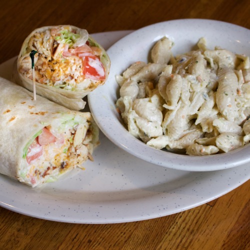 Cajun Chicken & Greens Wrap